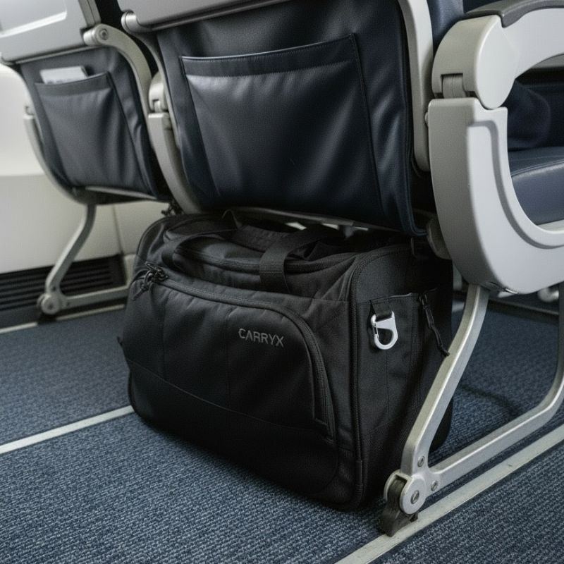 CARRYX Personal Duffel 27L, personal item travel bag under the airplane seat