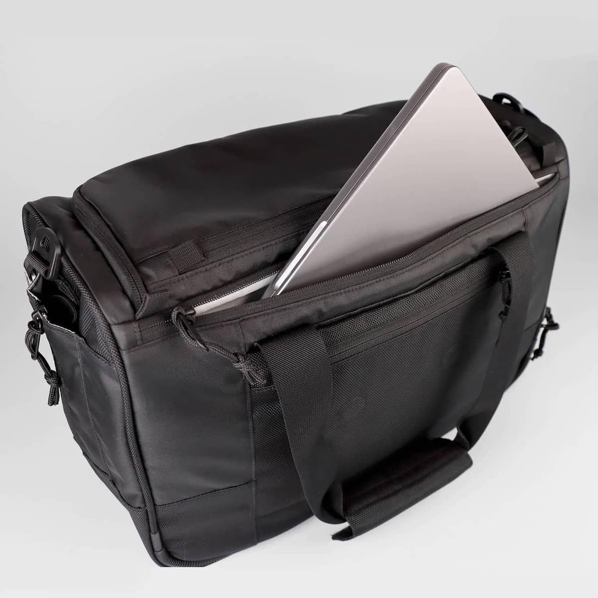 CARRYX Personal Duffel 27L under-seat personal item bag, carry-on, cabin hand luggage, no baggage fees - 16" laptop sleeve pocket padded 