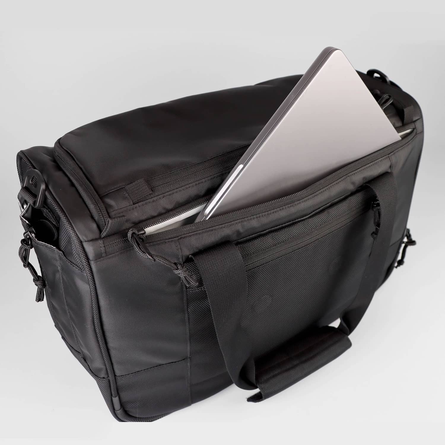 CARRYX Personal Duffel 27L under-seat personal item bag, carry-on, cabin hand luggage, no baggage fees - 16" laptop sleeve pocket padded 