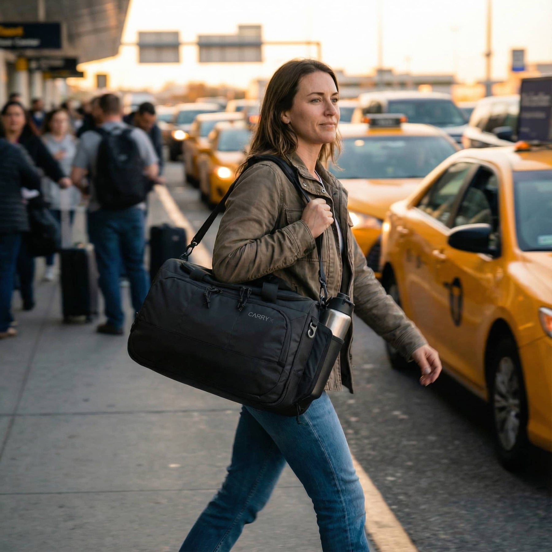 CARRYX Personal Duffel 27L under-seat personal item travel bag shoulder carry 